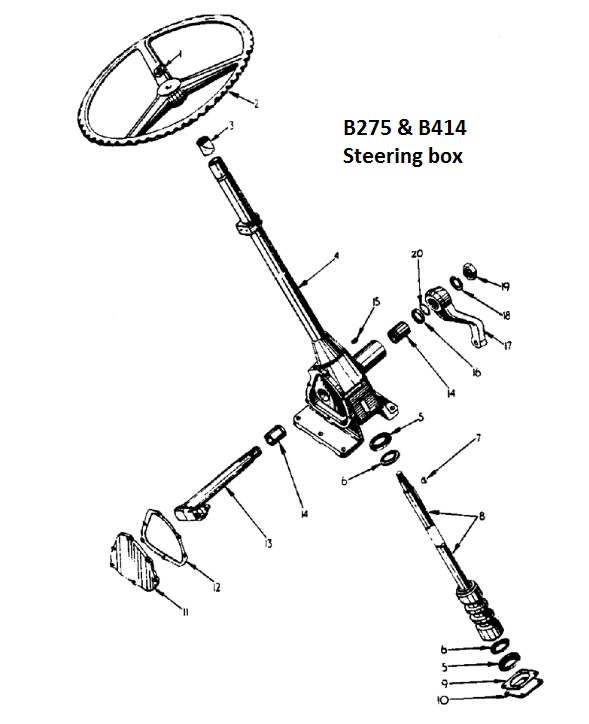 Steering Box - Case International Harvester B272 & B414